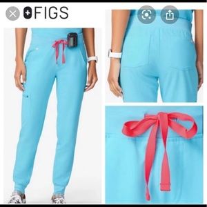 Figs neon blue Zamora joggers SP